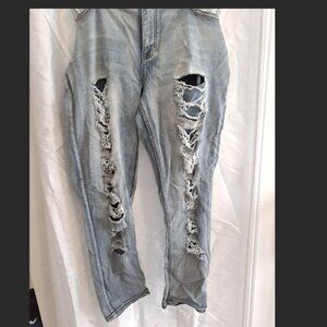 PLUS SIZE ELITE JEANS DISTRESSED DENIM SIZE 2X